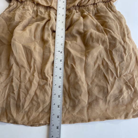 Alythea‎ Strapless Mini Dress 100% Silk Sz M Pastel Minimalist Resort Chic Party - Picture 8 of 10